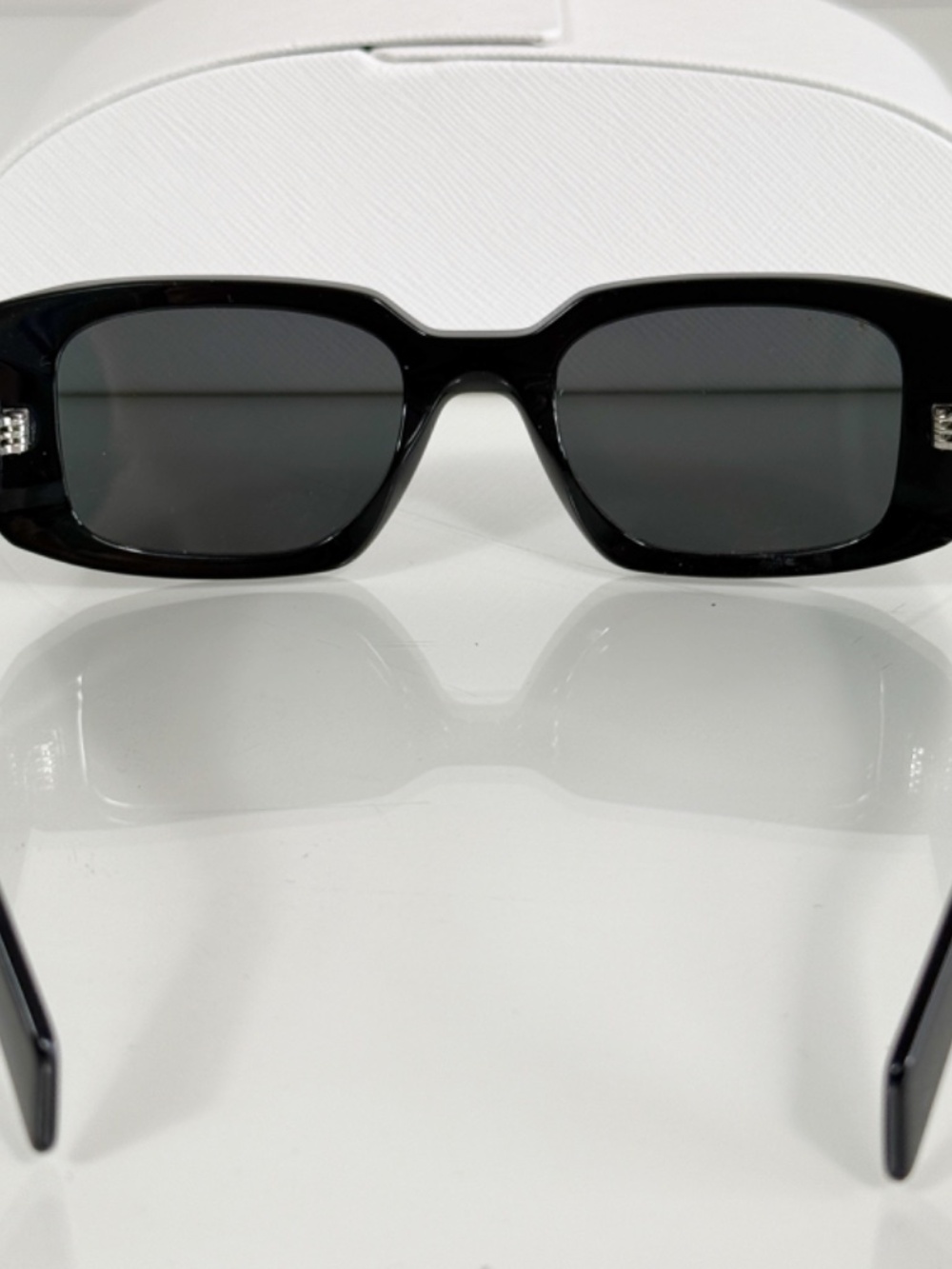 Prada PR 17WS 1AB5SO Black Dark Grey Lens Sunglasses - Picture 7 of 13